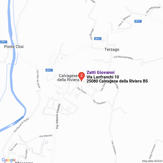 apri la mappa di Zatti Giovanni