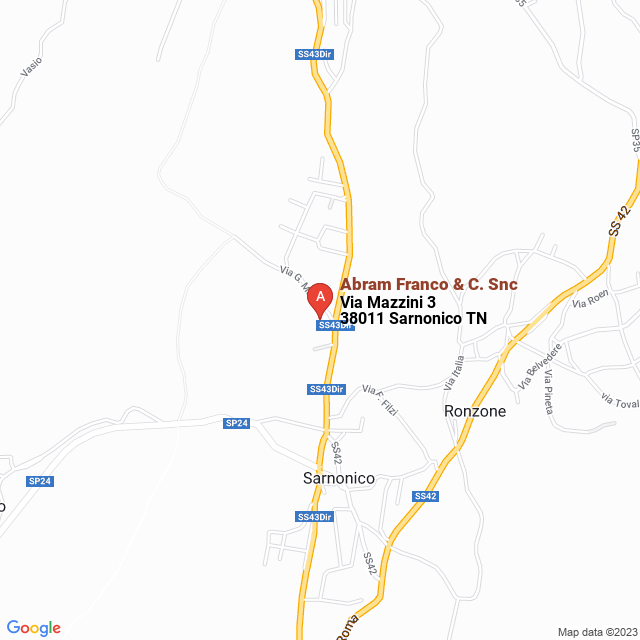 apri la mappa di Abram Franco & C. Snc
