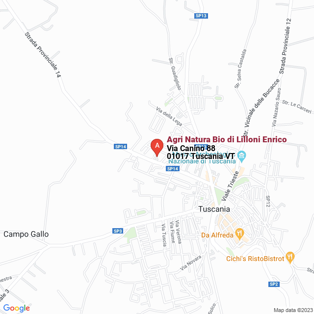 apri la mappa di Agri Natura Bio di Lilloni Enrico