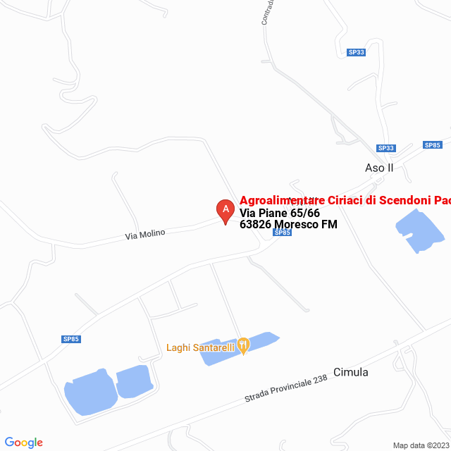 apri la mappa di Agroalimentare Ciriaci di Scendoni Paolo & C. Società Agricola Sas