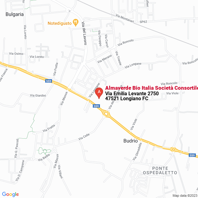 apri la mappa di Almaverde Bio Italia Società Consortile Srl