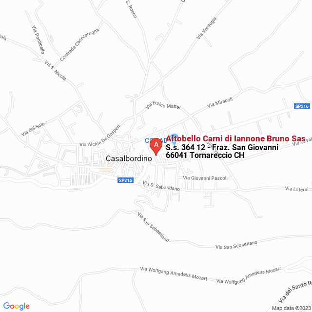 apri la mappa di Altobello Carni di Iannone Bruno Sas