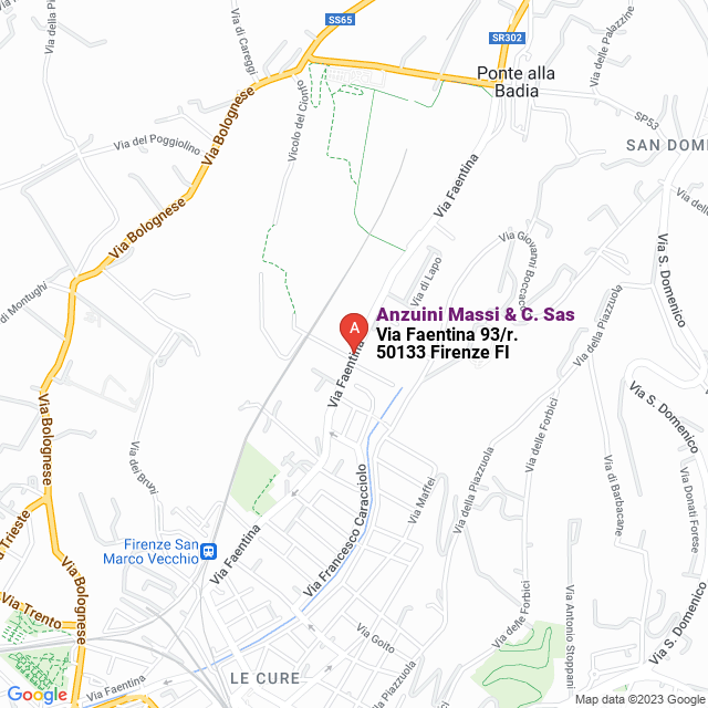 apri la mappa di Anzuini Massi & C. Sas