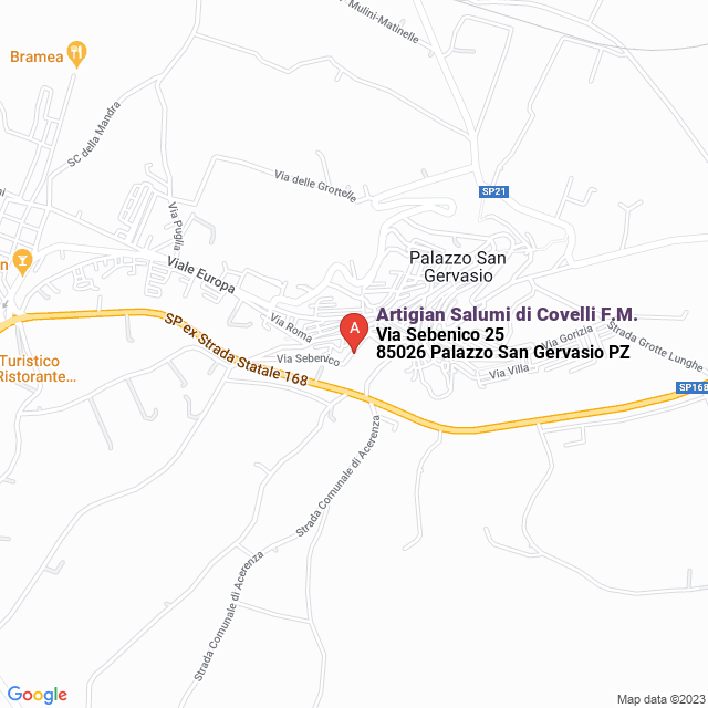 apri la mappa di Artigian Salumi di Covelli F.M.