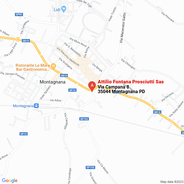 apri la mappa di Attilio Fontana Prosciutti Sas