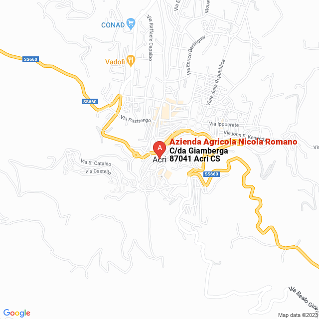 apri la mappa di Azienda Agricola Nicola Romano