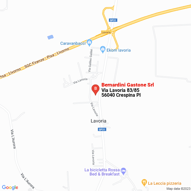 apri la mappa di Bernardini Gastone Srl