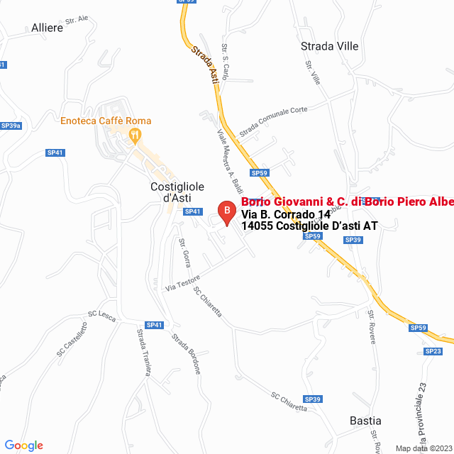 apri la mappa di Borio Giovanni & C. di Borio Piero Albertino & C. Snc