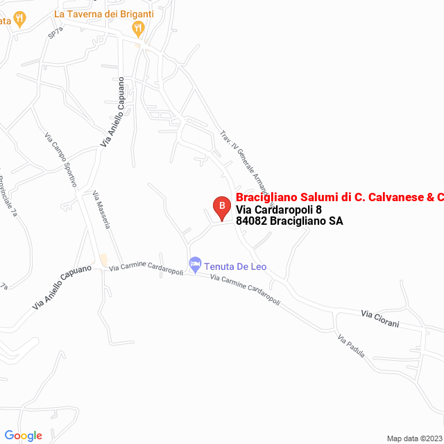 apri la mappa di Bracigliano Salumi di C. Calvanese & C. Sas
