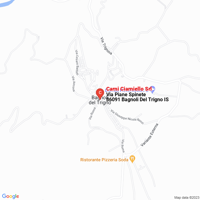 apri la mappa di Carni Ciarniello Srl