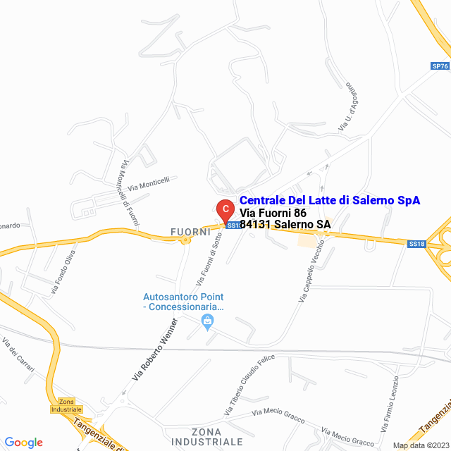 apri la mappa di Centrale Del Latte di Salerno SpA