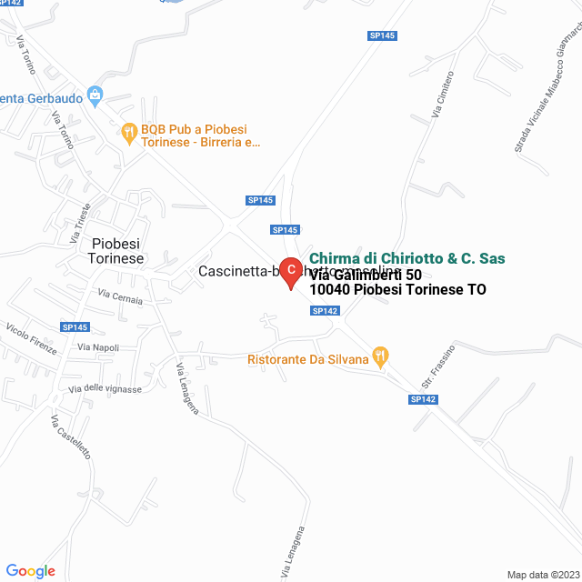 apri la mappa di Chirma di Chiriotto & C. Sas