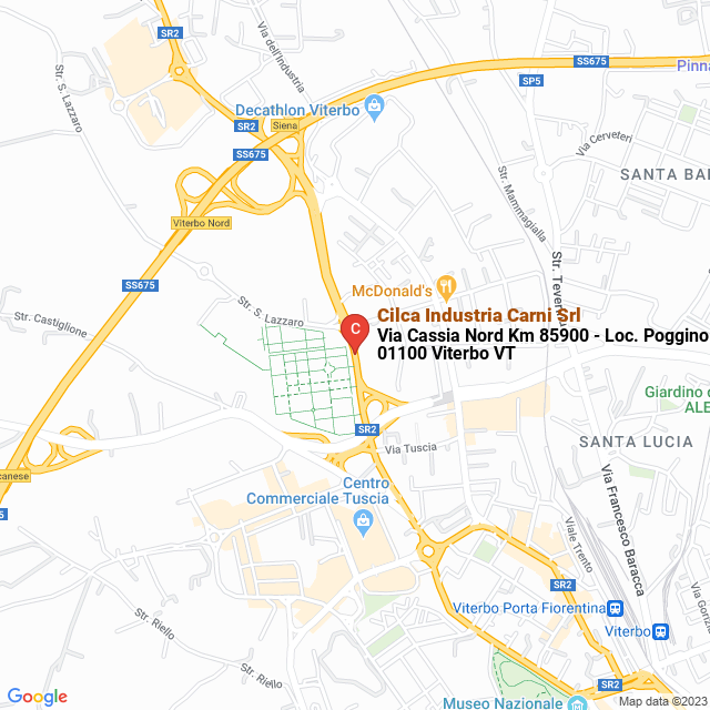 apri la mappa di Cilca Industria Carni Srl
