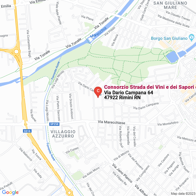 apri la mappa di Consorzio Strada dei Vini e dei Sapori dei Colli di Rimini