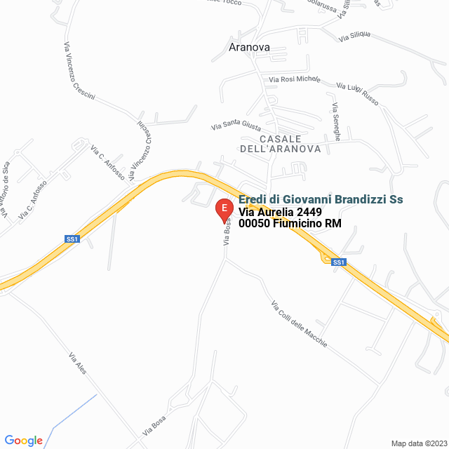 apri la mappa di Eredi di Giovanni Brandizzi Ss