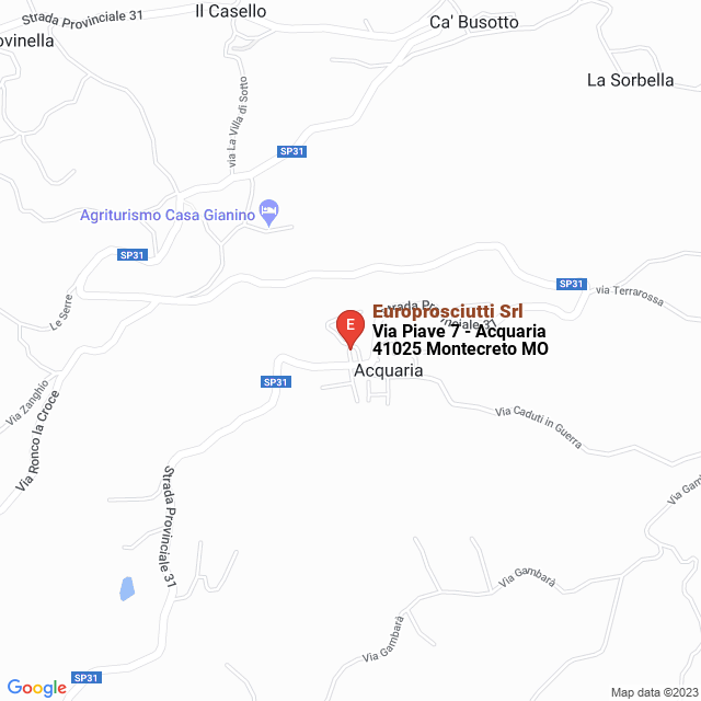 apri la mappa di Europrosciutti Srl