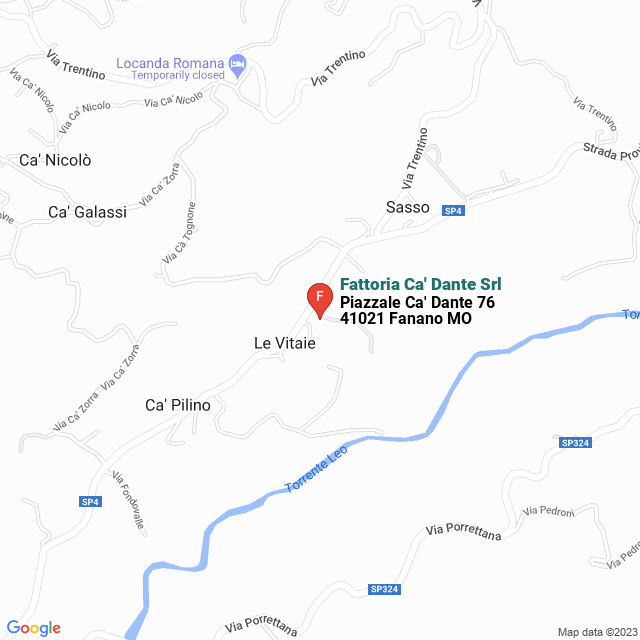 apri la mappa di Fattoria Ca‘ Dante Srl