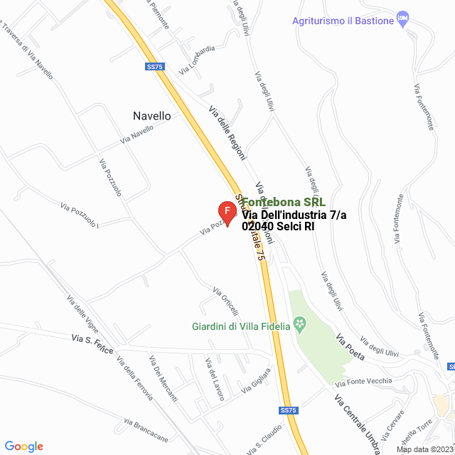 apri la mappa di Fontebona SRL