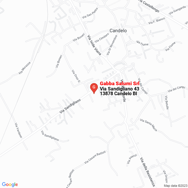 apri la mappa di Gabba Salumi Srl