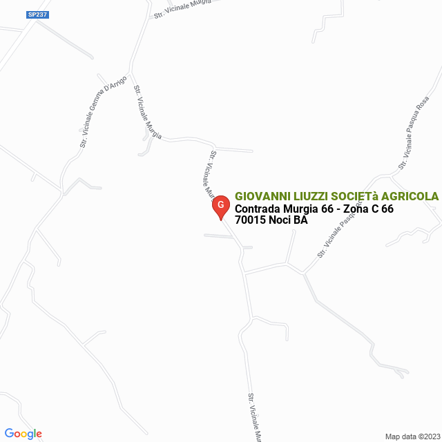 apri la mappa di GIOVANNI LIUZZI SOCIETà AGRICOLA Azienda Agricola Murgiana Srl