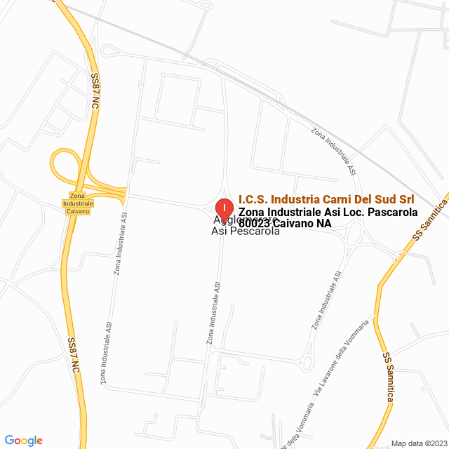 apri la mappa di I.C.S. Industria Carni Del Sud Srl