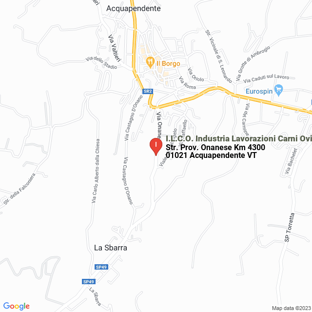 apri la mappa di I.L.C.O. Industria Lavorazioni Carni Ovine Srl