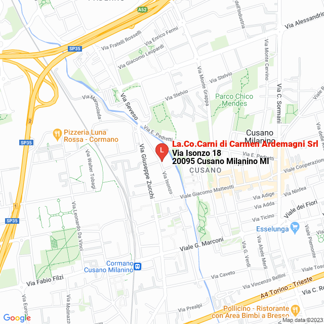 apri la mappa di La.Co.Carni di Carmen Ardemagni Srl