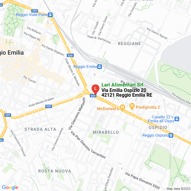 apri la mappa di Lari Alimentari Srl