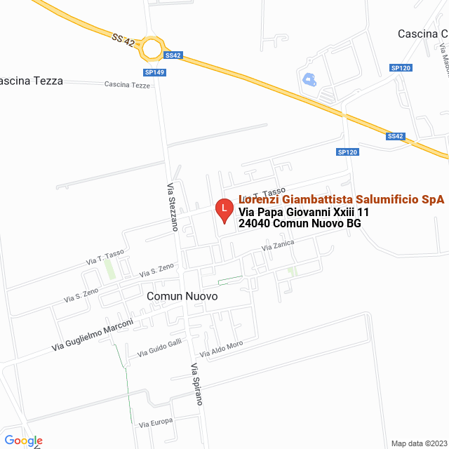 apri la mappa di Lorenzi Giambattista Salumificio SpA