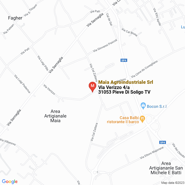 apri la mappa di Maia Agroindustriale Srl