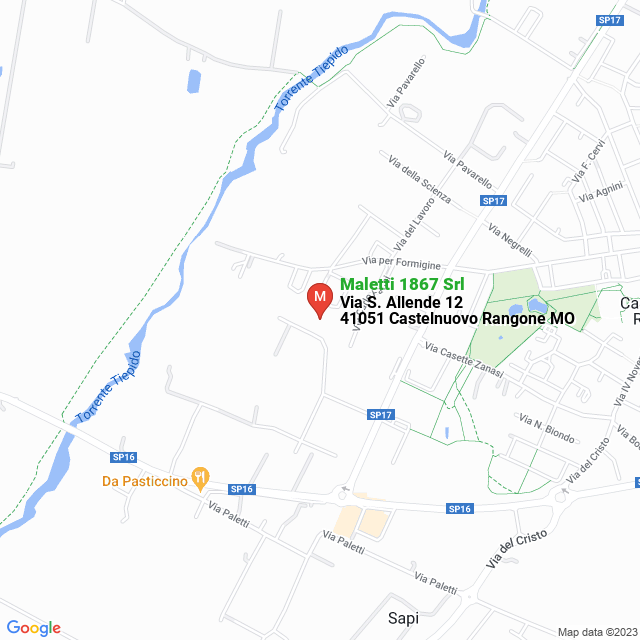 apri la mappa di Maletti 1867 Srl