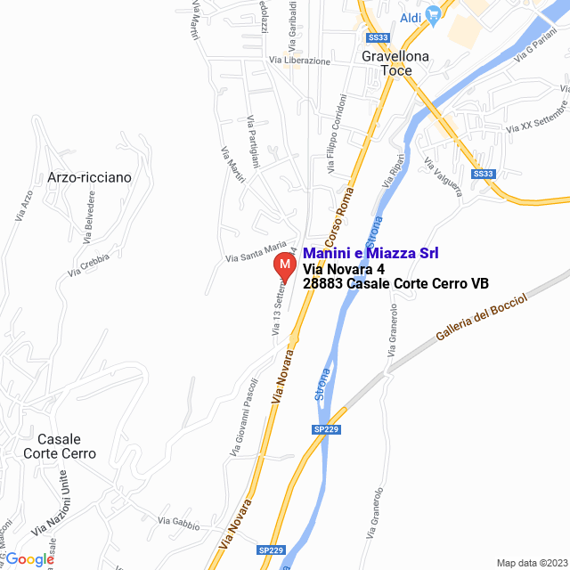 apri la mappa di Manini e Miazza Srl