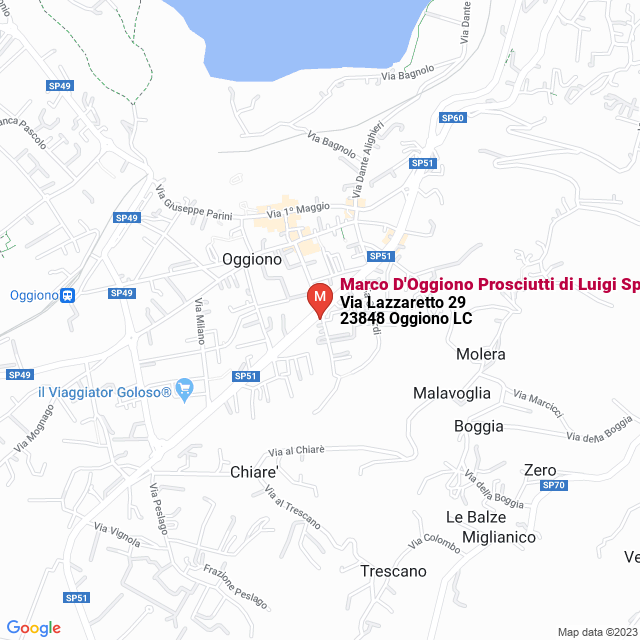 apri la mappa di Marco D‘Oggiono Prosciutti di Luigi Spreafico & C. Snc