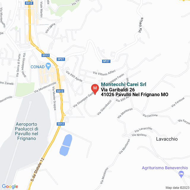 apri la mappa di Montecchi Carei Srl