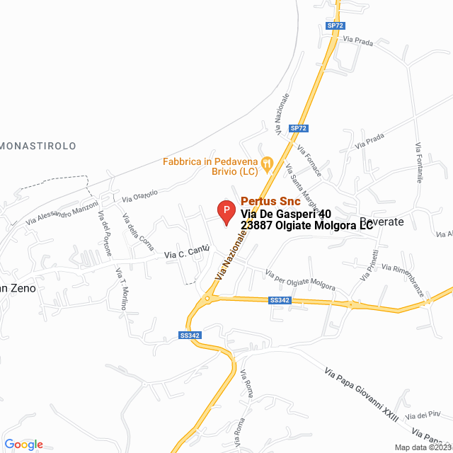 apri la mappa di Pertus Snc