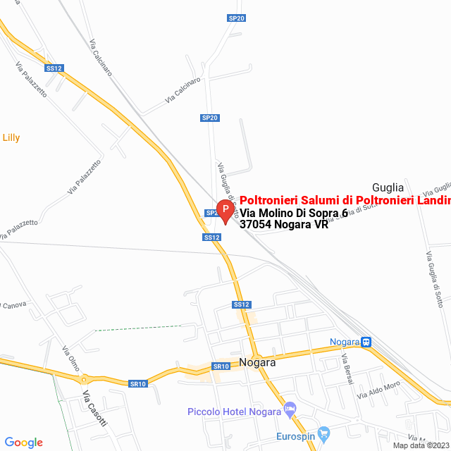 apri la mappa di Poltronieri Salumi di Poltronieri Landino & C. Snc