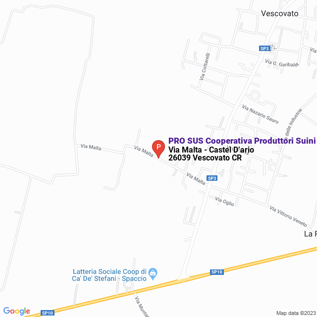 apri la mappa di PRO SUS Cooperativa Produttori Suini Sca