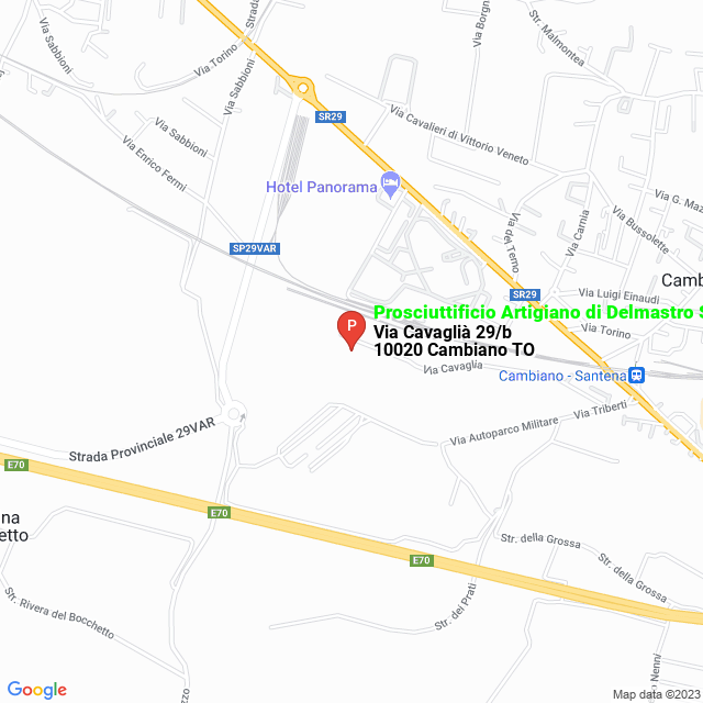 apri la mappa di Prosciuttificio Artigiano di Delmastro Severino e Concioni Manuela Snc