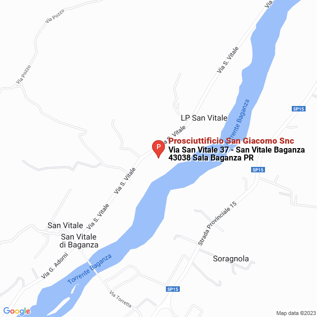 apri la mappa di Prosciuttificio San Giacomo Snc