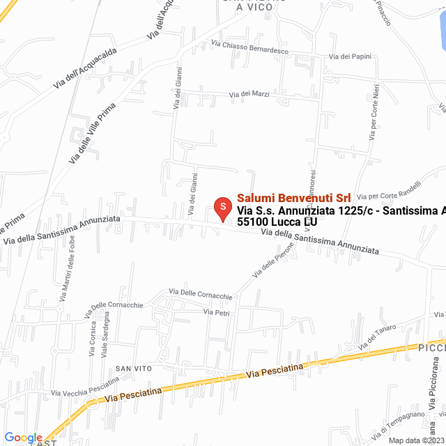 apri la mappa di Salumi Benvenuti Srl