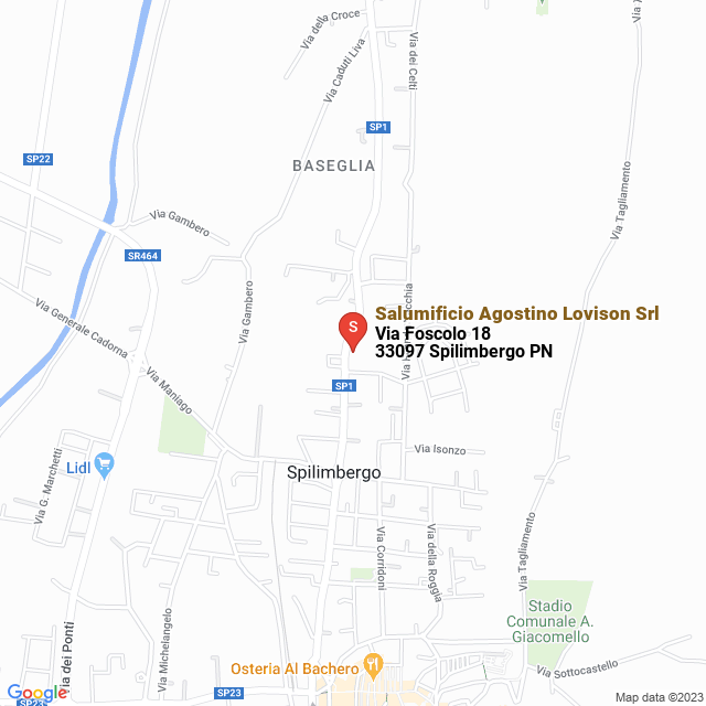 apri la mappa di Salumificio Agostino Lovison Srl