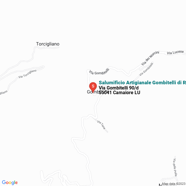 apri la mappa di Salumificio Artigianale Gombitelli di Rossi Alfonso & C. Snc