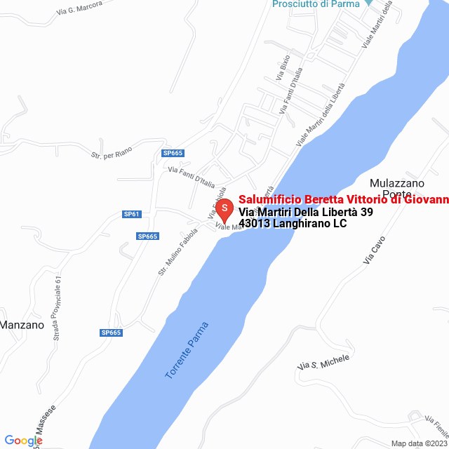 apri la mappa di Salumificio Beretta Vittorio di Giovanni e Riccardo Beretta Snc