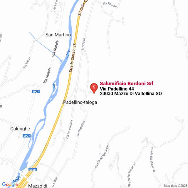 apri la mappa di Salumificio Bordoni Srl