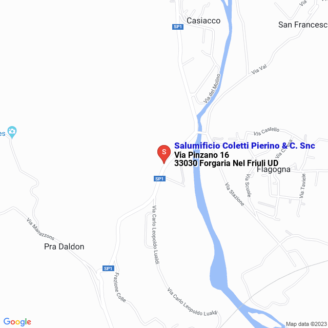 apri la mappa di Salumificio Coletti Pierino & C. Snc