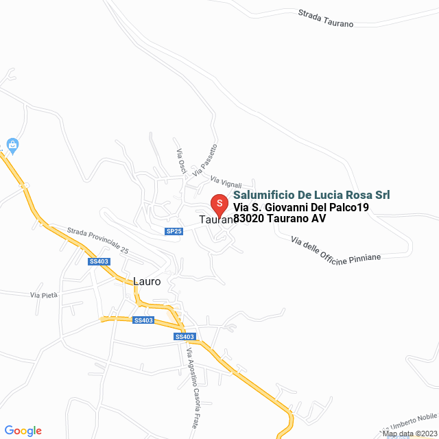 apri la mappa di Salumificio De Lucia Rosa Srl