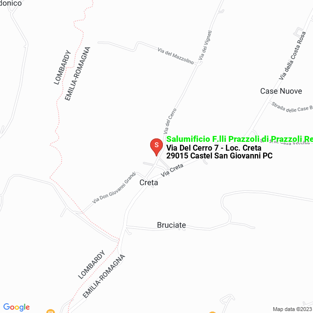 apri la mappa di Salumificio F.lli Prazzoli di Prazzoli Renzo e Alfio Snc