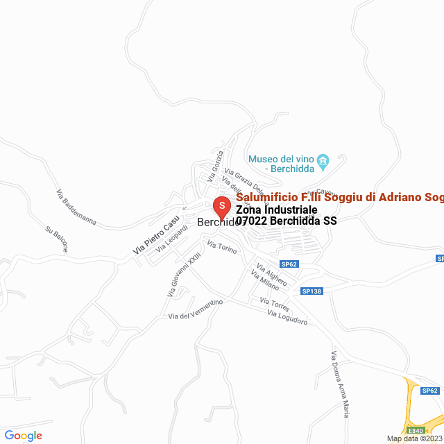 apri la mappa di Salumificio F.lli Soggiu di Adriano Soggiu & C. Snc