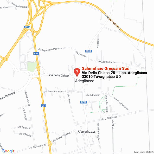 apri la mappa di Salumificio Gressani Sas