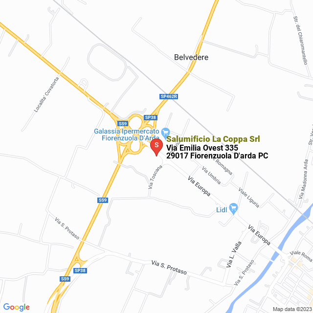 apri la mappa di Salumificio La Coppa Srl